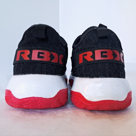 Reebok RBX Prime boys training shoes Red/Black/White Size 3Y (21.6cm) - Picture 6 of 7